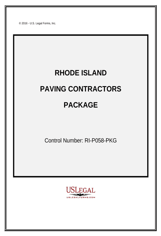 Integrate Paving Contractor Package - Rhode Island OneDrive Bot