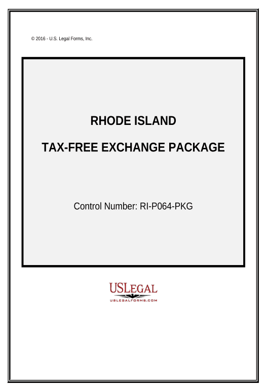 Extract Tax Free Exchange Package - Rhode Island Notify Salesforce Contacts