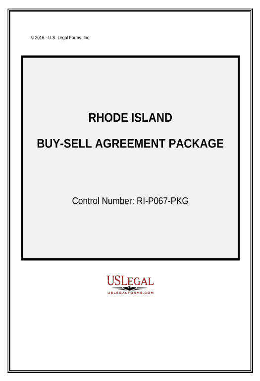 Arrange Buy Sell Agreement Package - Rhode Island Pre-fill from MySQL Bot