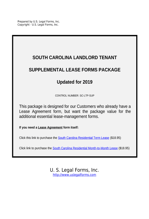 Automate Supplemental Residential Lease Forms Package - South Carolina Email Notification Postfinish Bot