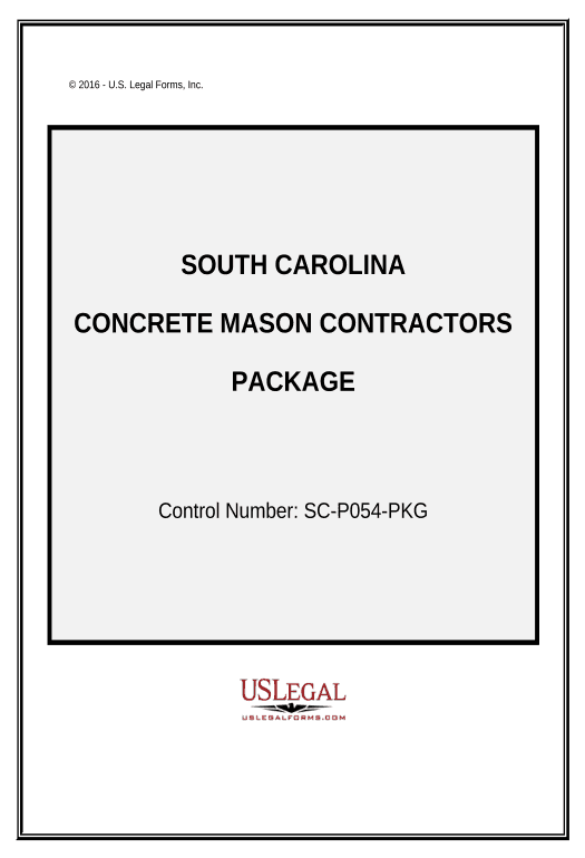 Integrate Concrete Mason Contractor Package - South Carolina Pre-fill from NetSuite Records Bot
