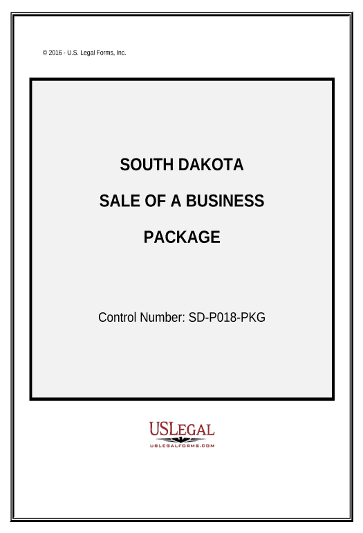 Manage Sale of a Business Package - South Dakota Pre-fill Dropdowns from Smartsheet Bot