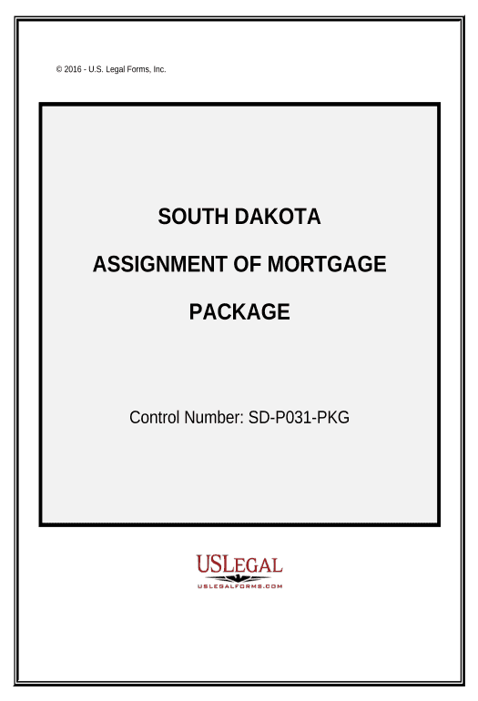 Pre-fill Assignment of Mortgage Package - South Dakota Pre-fill Document Bot