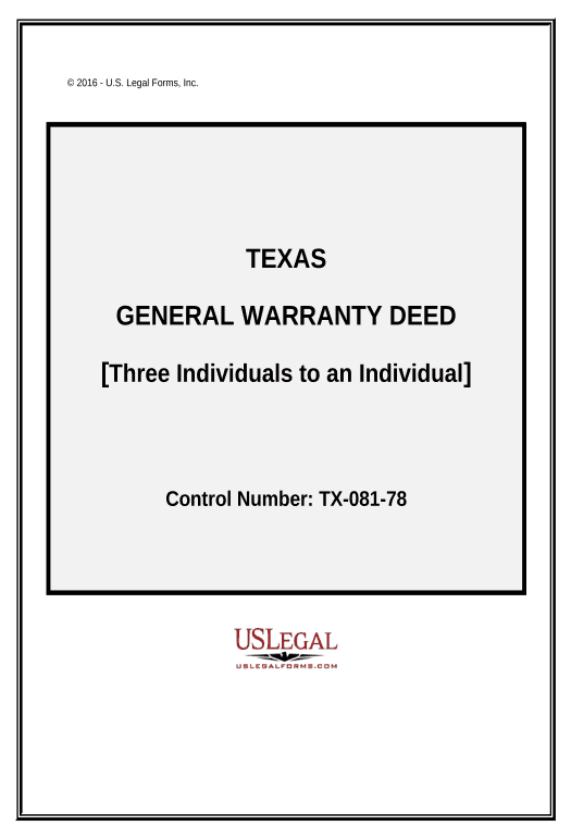 Incorporate General Warranty Deed - Texas Notify Salesforce Contacts - Post-finish