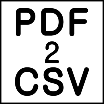 PDF2CSV (PDF to CSV/Excel Converter) Bot