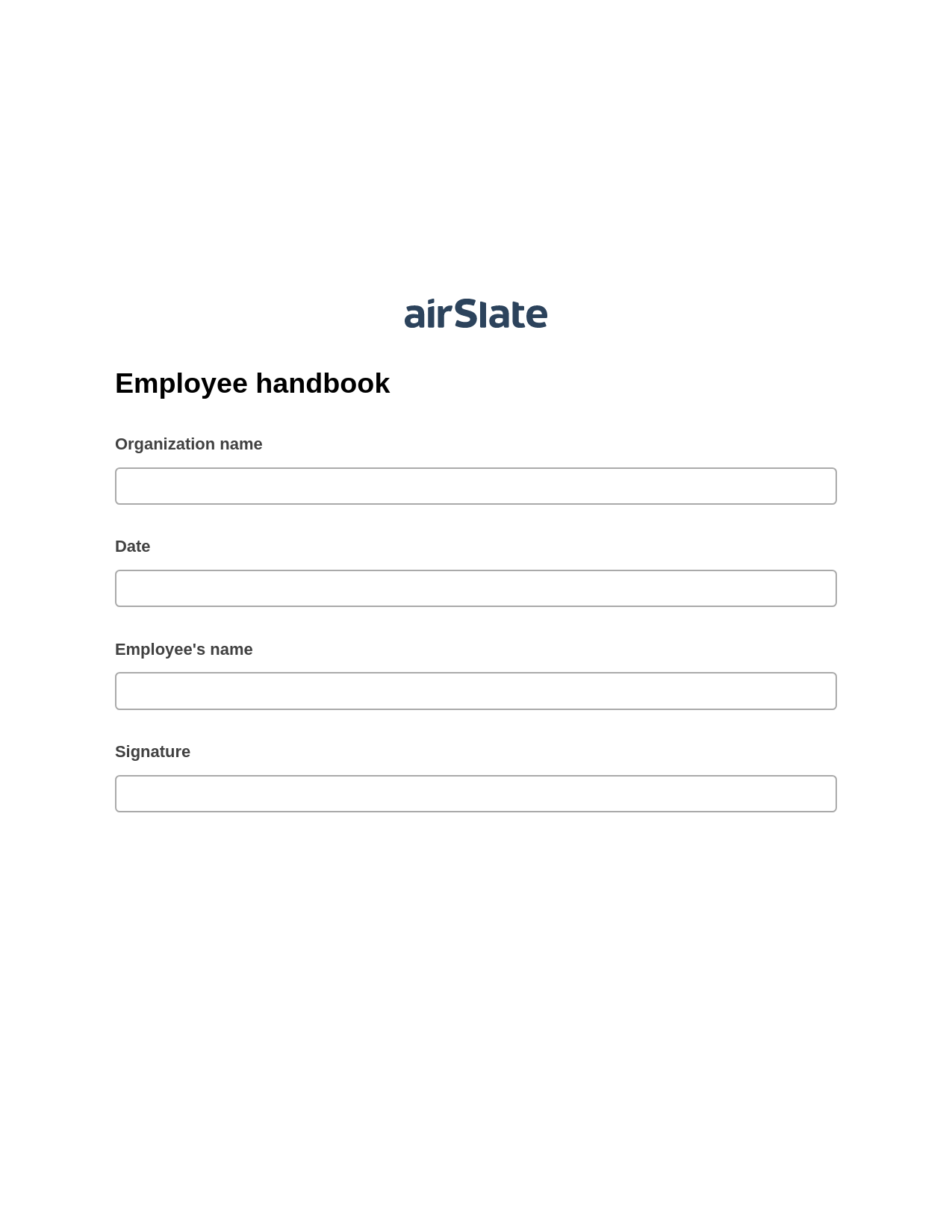 Employee handbook Pre-fill from CSV File Bot, Create slate addon, Export to NetSuite Record Bot
