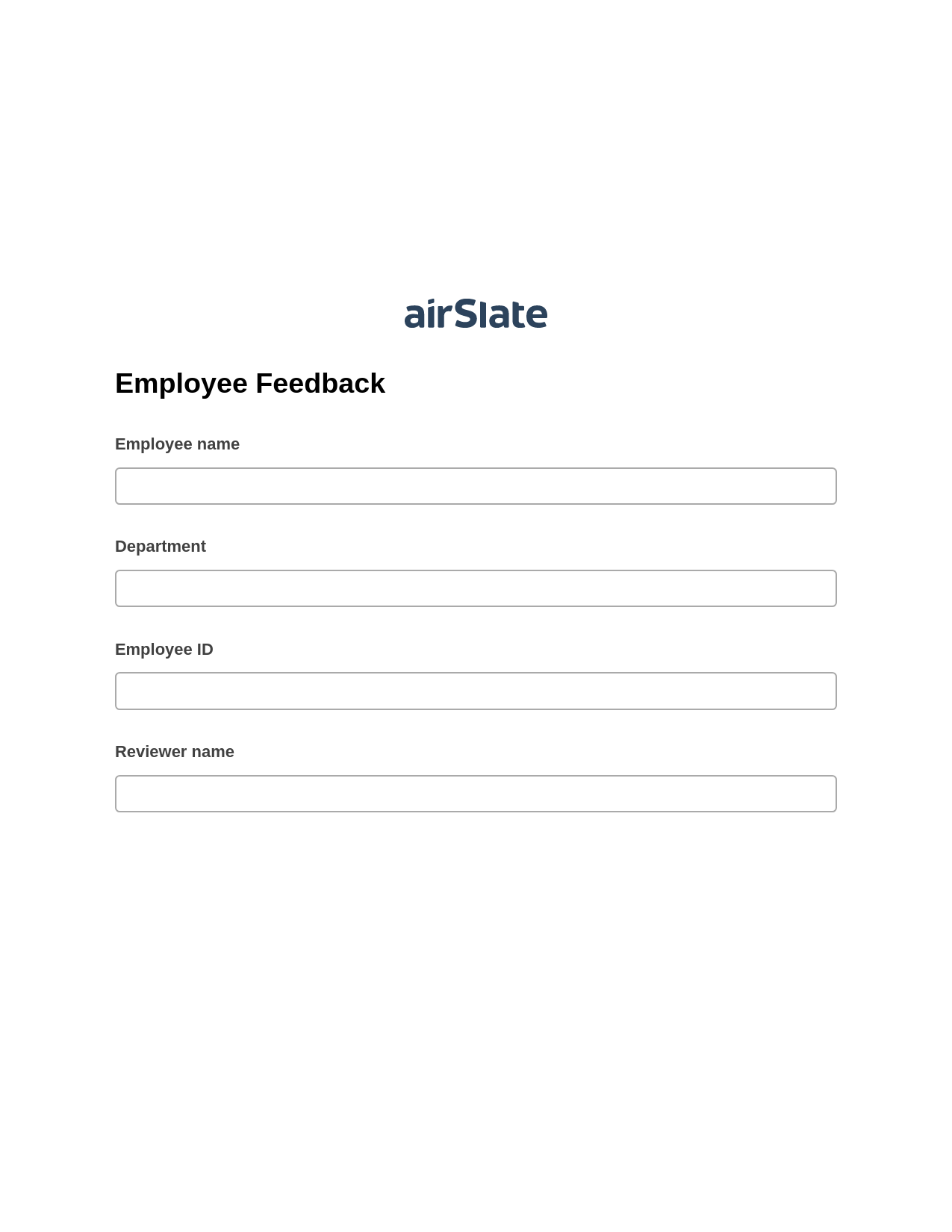 Employee Feedback Pre-fill from NetSuite Records Bot, Invoke Salesforce Process Bot, Export to Formstack Documents Bot