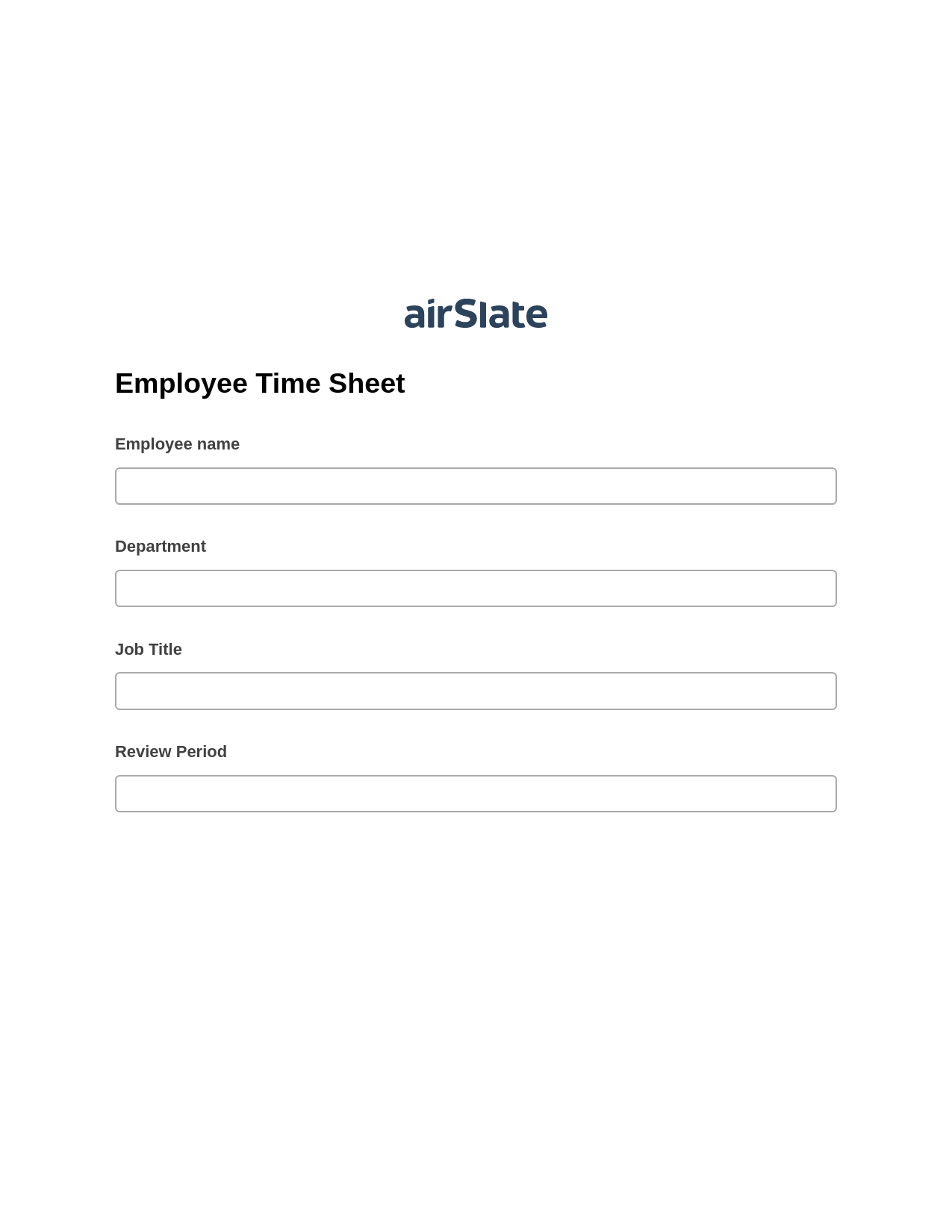 Employee Time Sheet Pre-fill from AirTable Bot, Update Audit Trail Bot, Export to Salesforce Record Bot