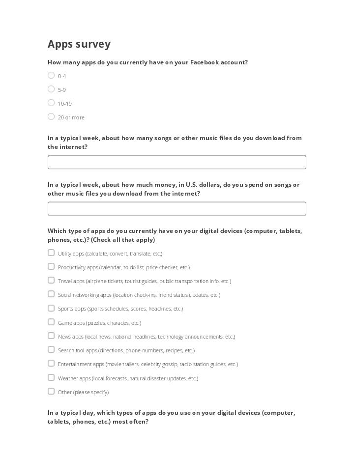 Automate apps survey  Template using Google Keep Bot