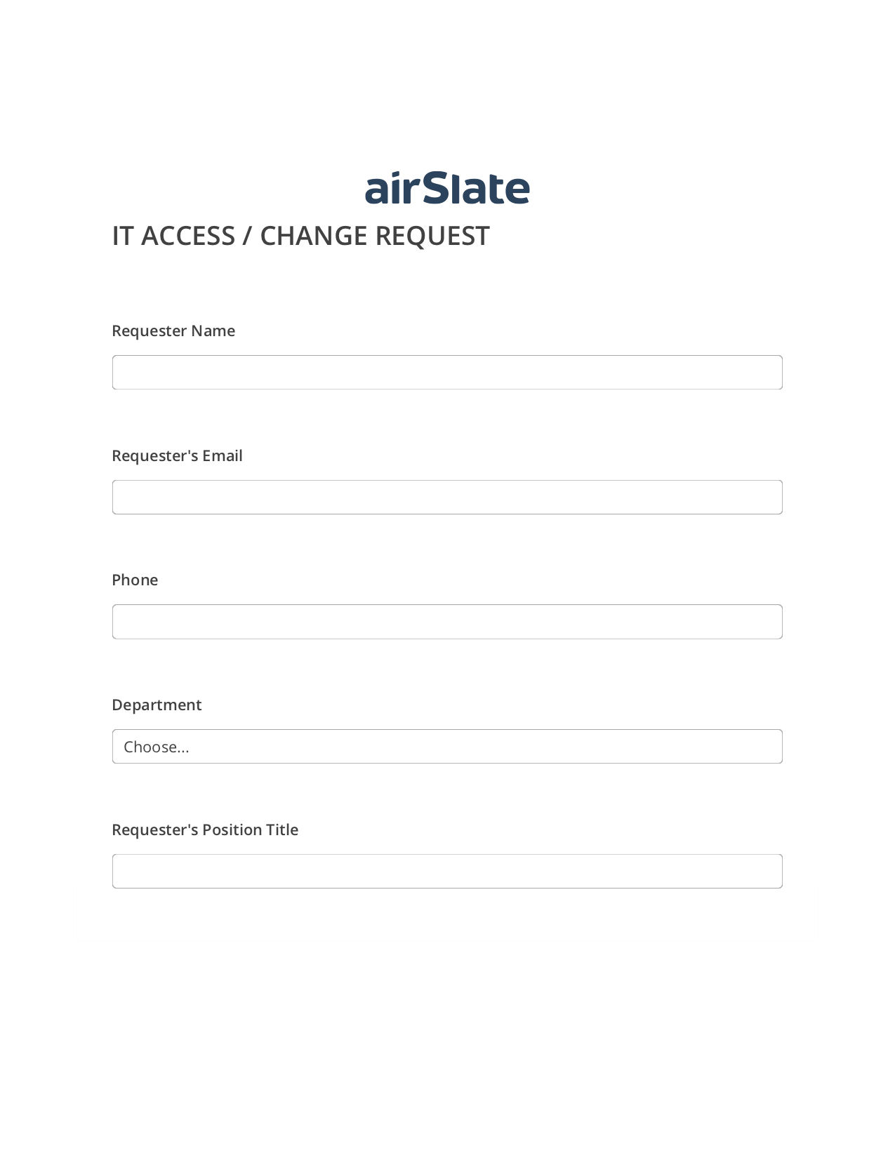 Requesting IT Access Flow Send a Slate to Salesforce Contact Bot