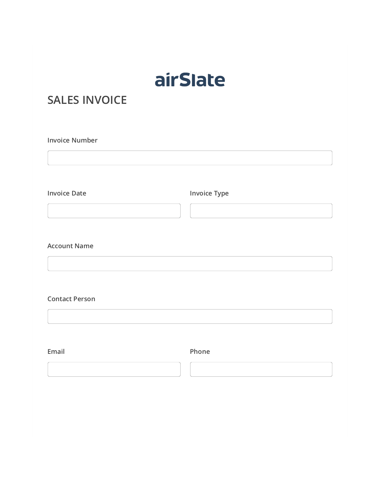 Sales Invoice Flow Create Slate from another Flow Bot