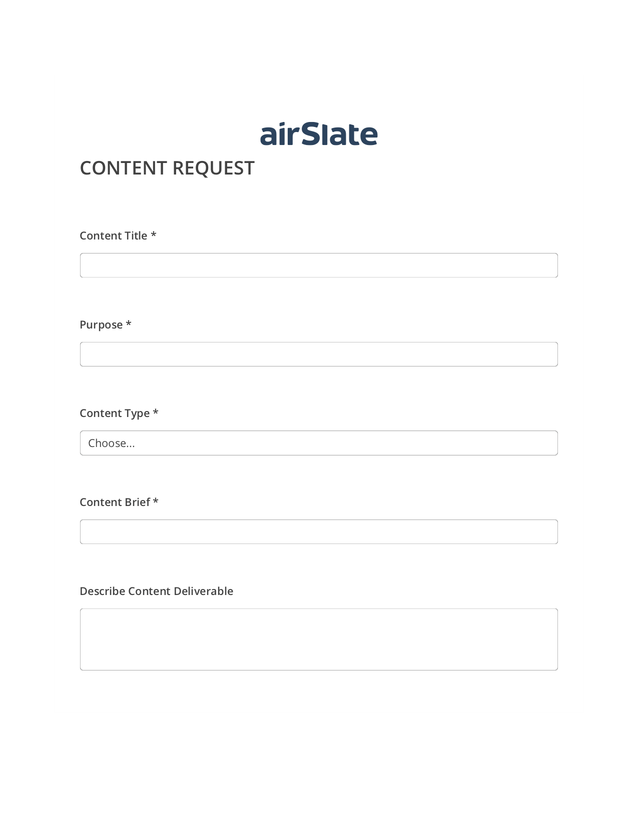Content Request Flow Pre-fill from Smartsheet Bot