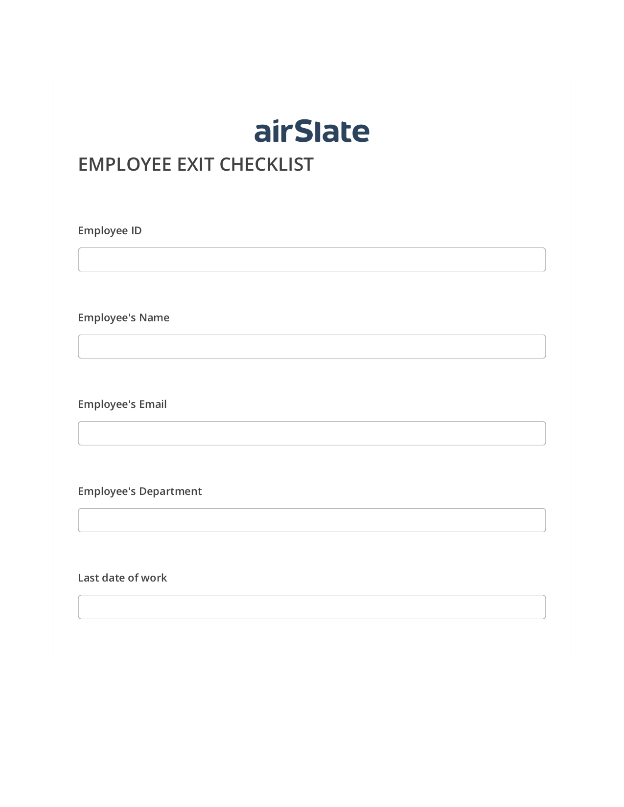 Employee Exit Checklist Flow Create Slate Reminder Bot