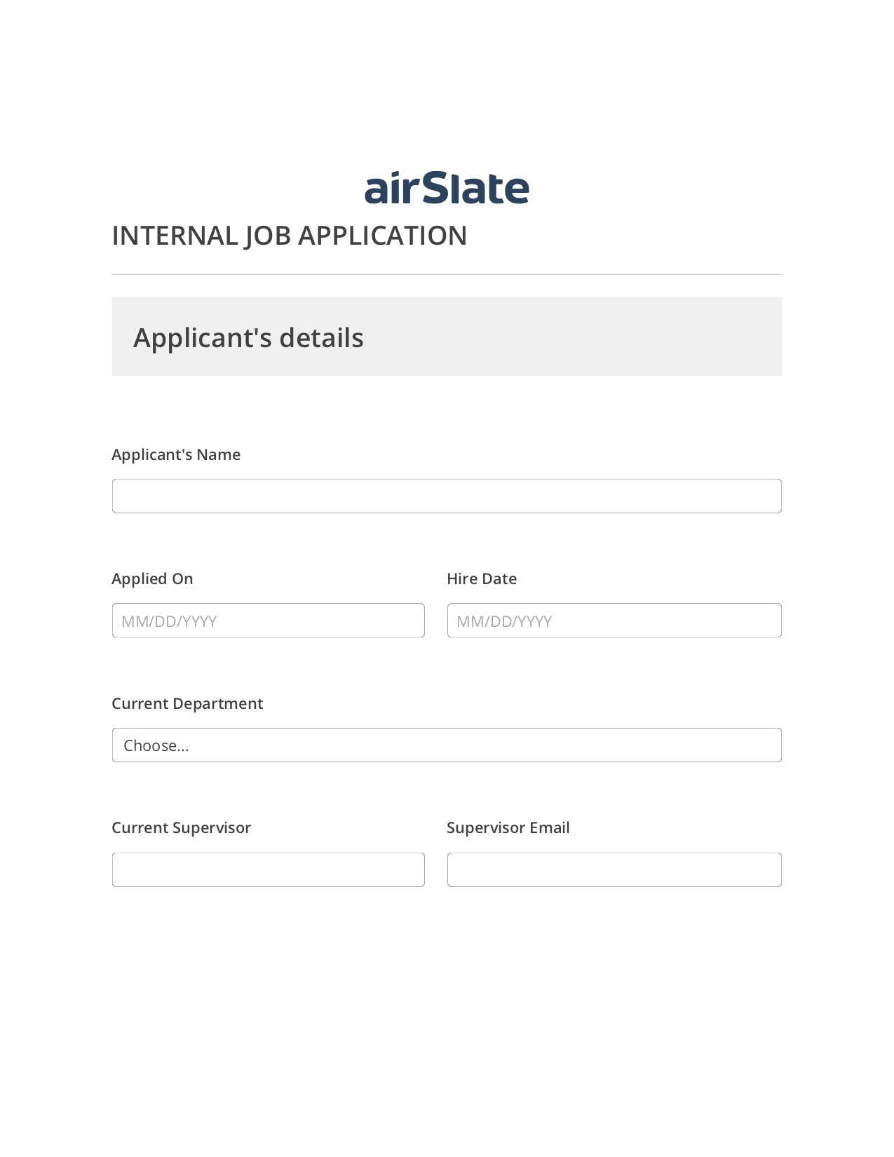 Internal Job Application Flow Create Slate from another Flow Bot