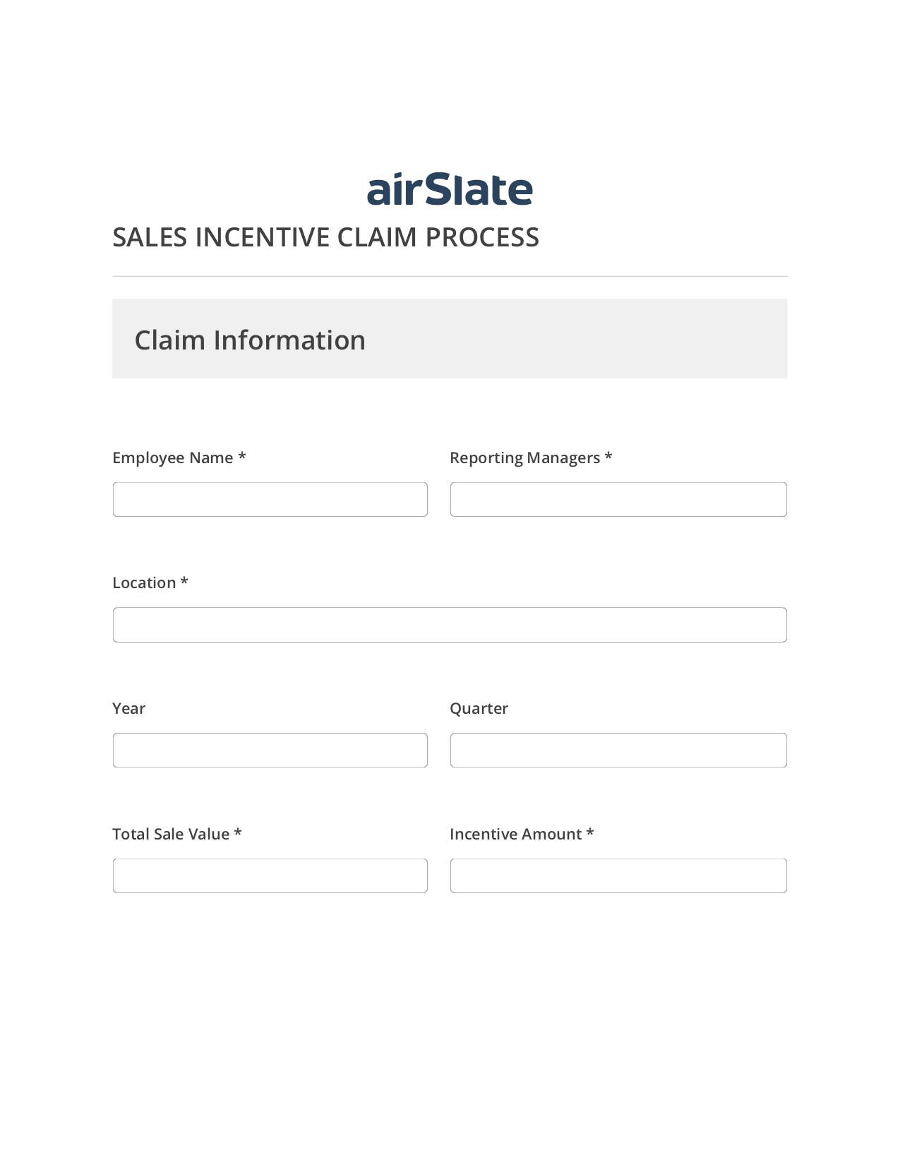 Sales Incentive Claim Process Flow Pre-fill from Excel Spreadsheet Dropdown Options Bot