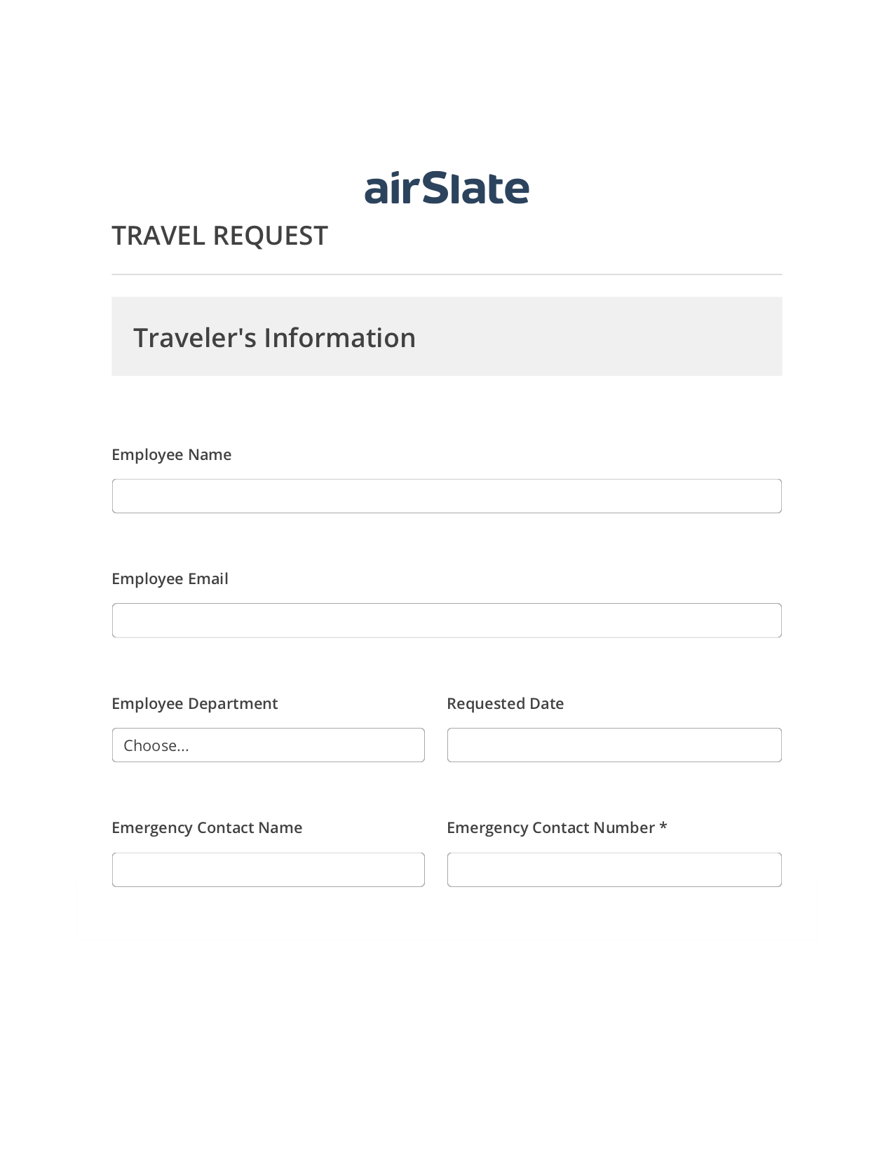 Travel Request Flow Mailchimp add recipient to audience Bot