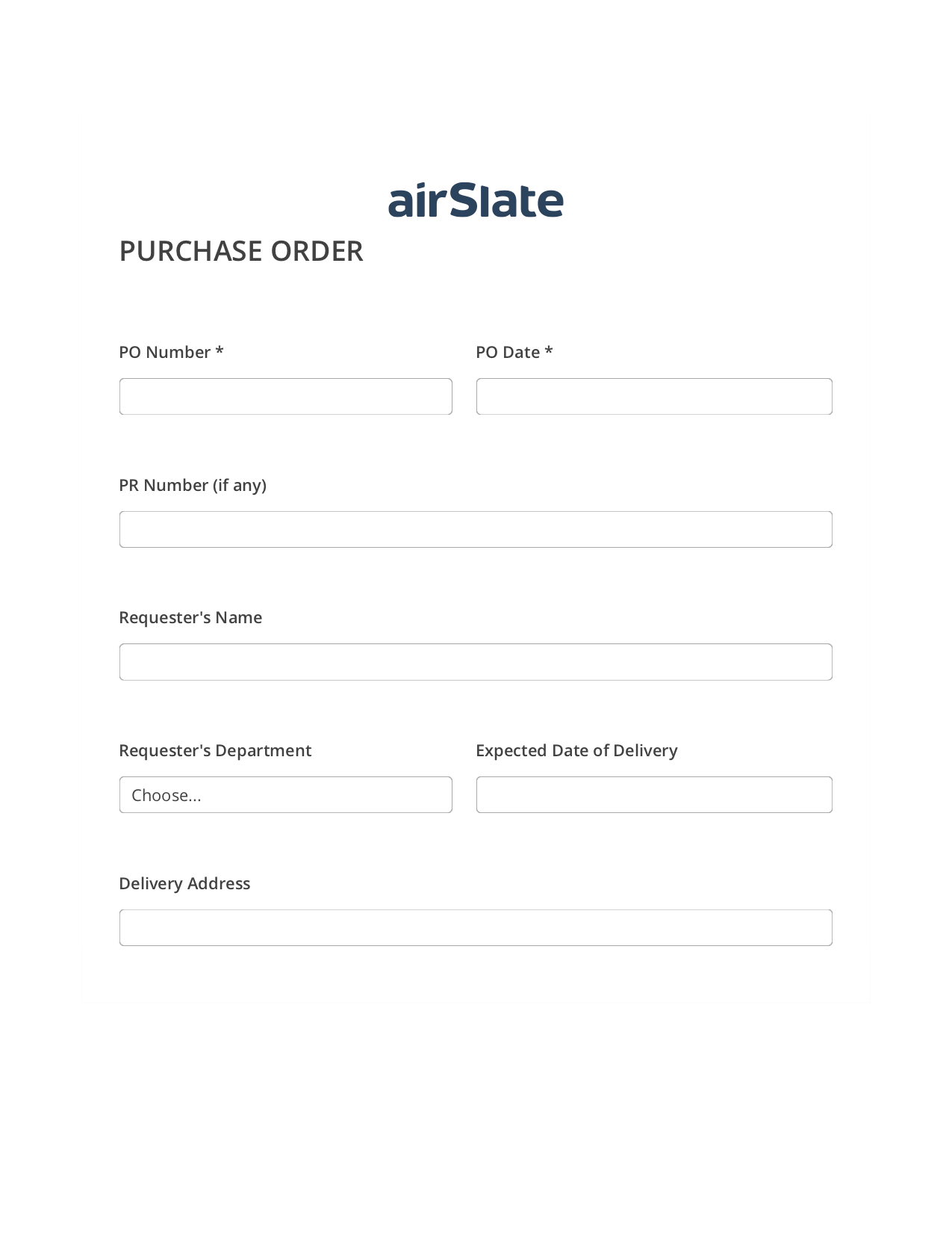 Item Purchase Order Flow Remove Slate Bot