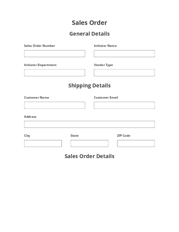 Automate sales order Template using Paperbell Bot