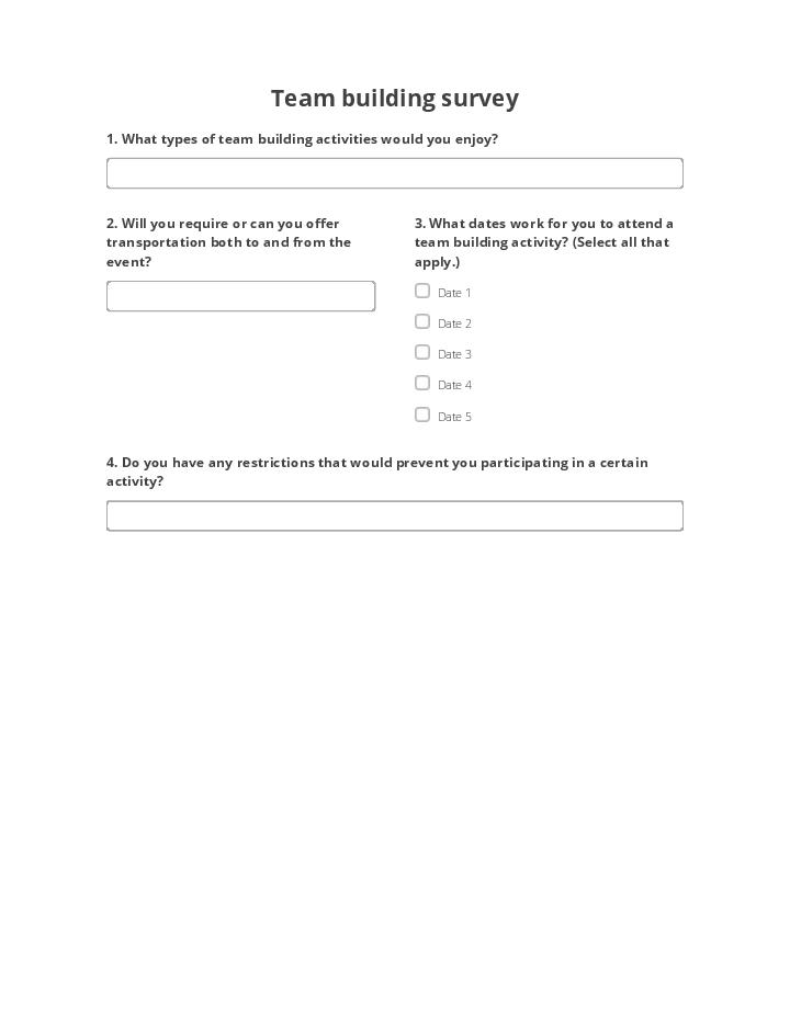 Team building survey 