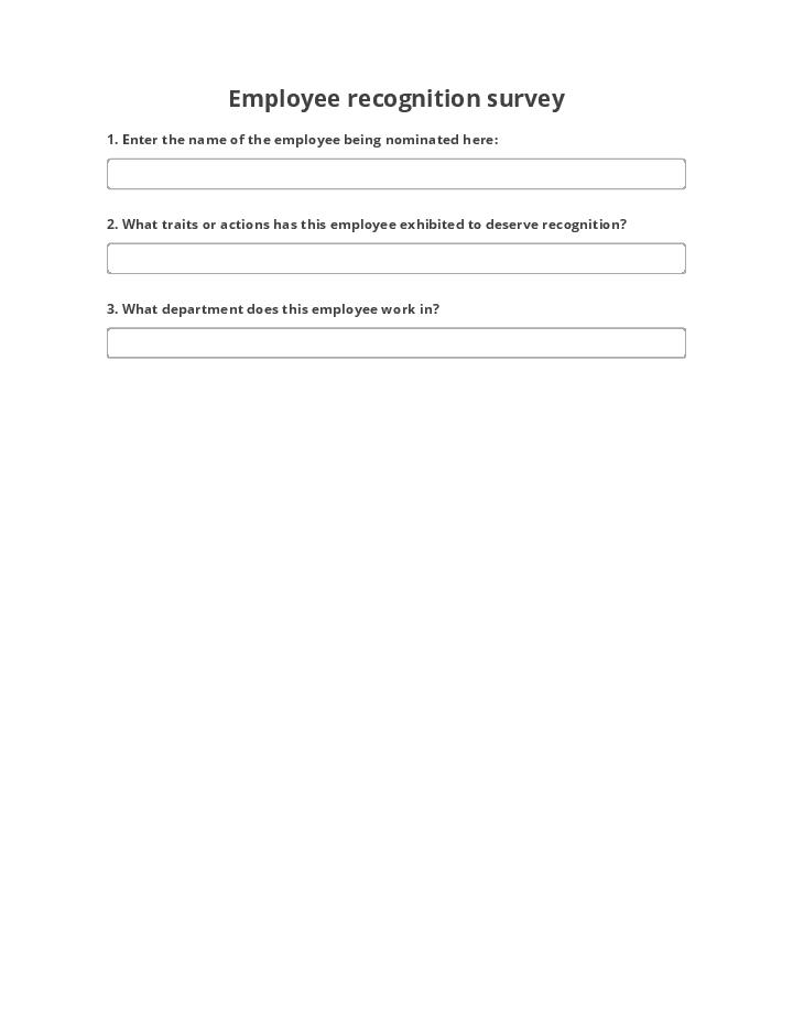 Employee recognition survey 