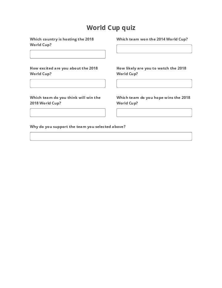 Use Jama Bot for Automating world cup quiz  Template