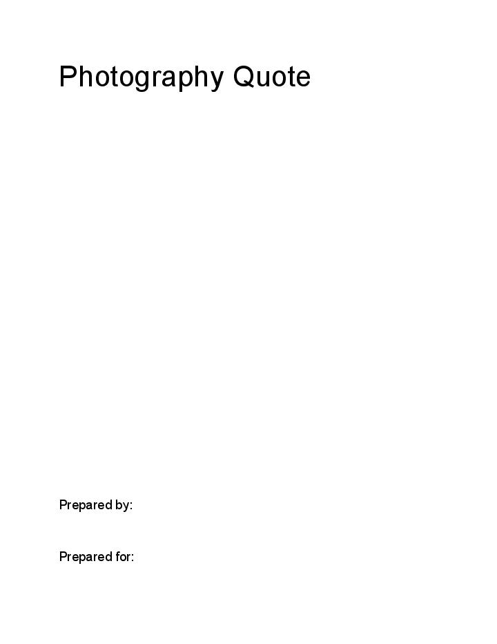 Automate photography quote Template using Blastable Bot