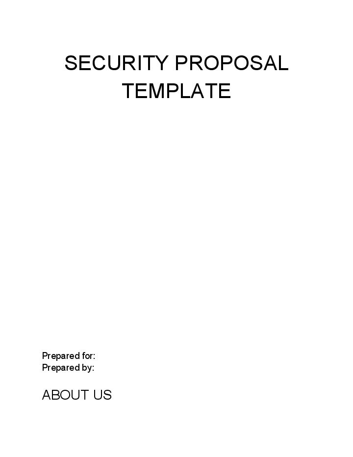 The Security Proposal 