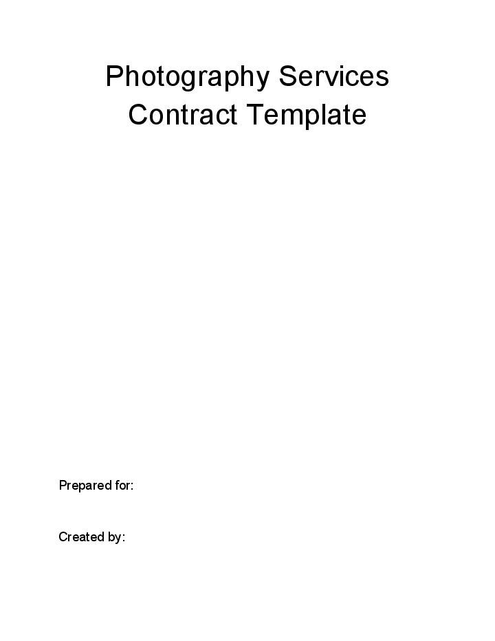 The Photography Services Contract 