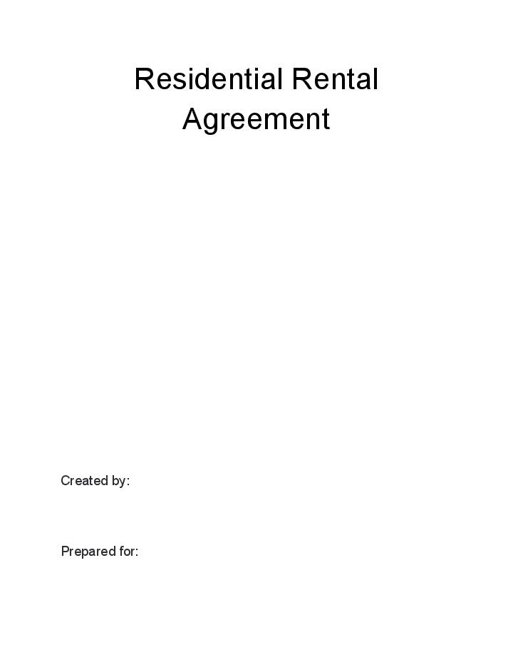 The Residential Rental Agreement 