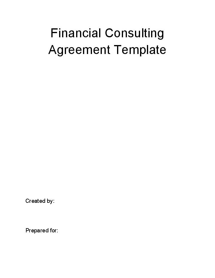 The Financial Consulting Agreement 