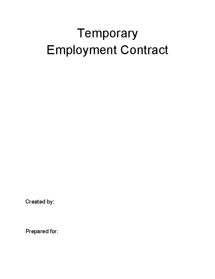 The Temporary Employment Contract 