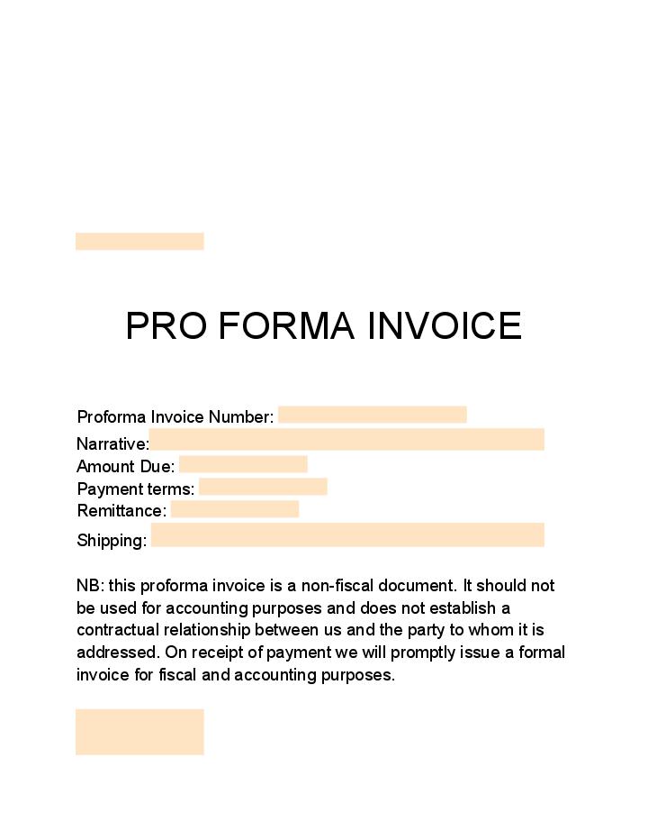 Proforma Invoice Flow for Arizona