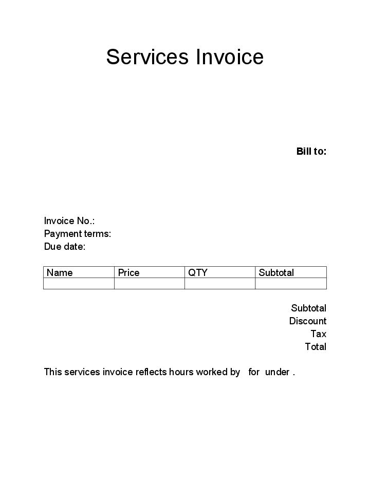 Automate service invoice Template using Synchroteam Bot