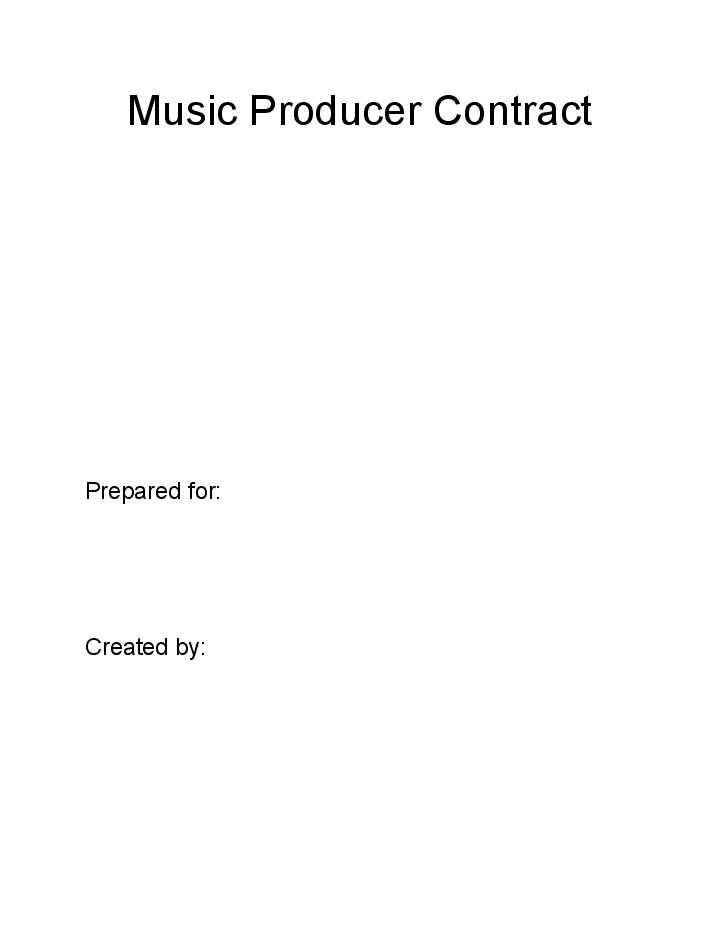 The Music Producer Contract 