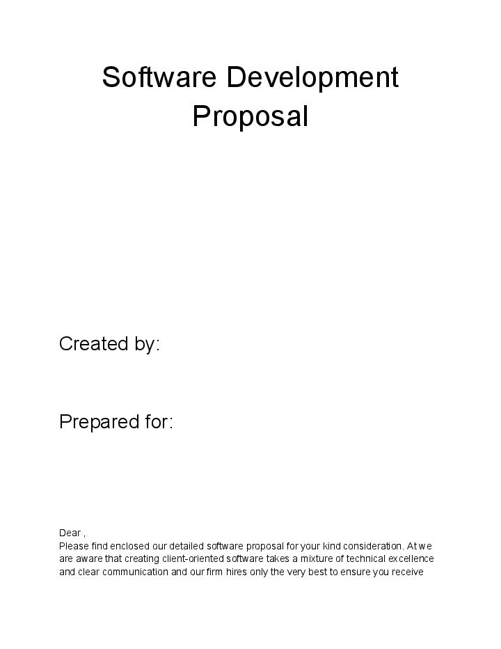 The Software Development Proposal 