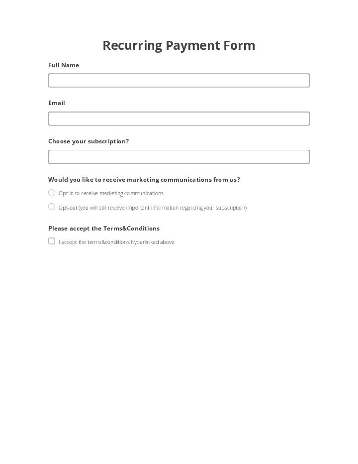 Use Letterhead Bot for Automating recurring payment Template