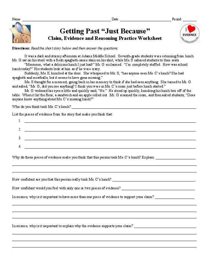 Getting past just because worksheet answers key Flow Template