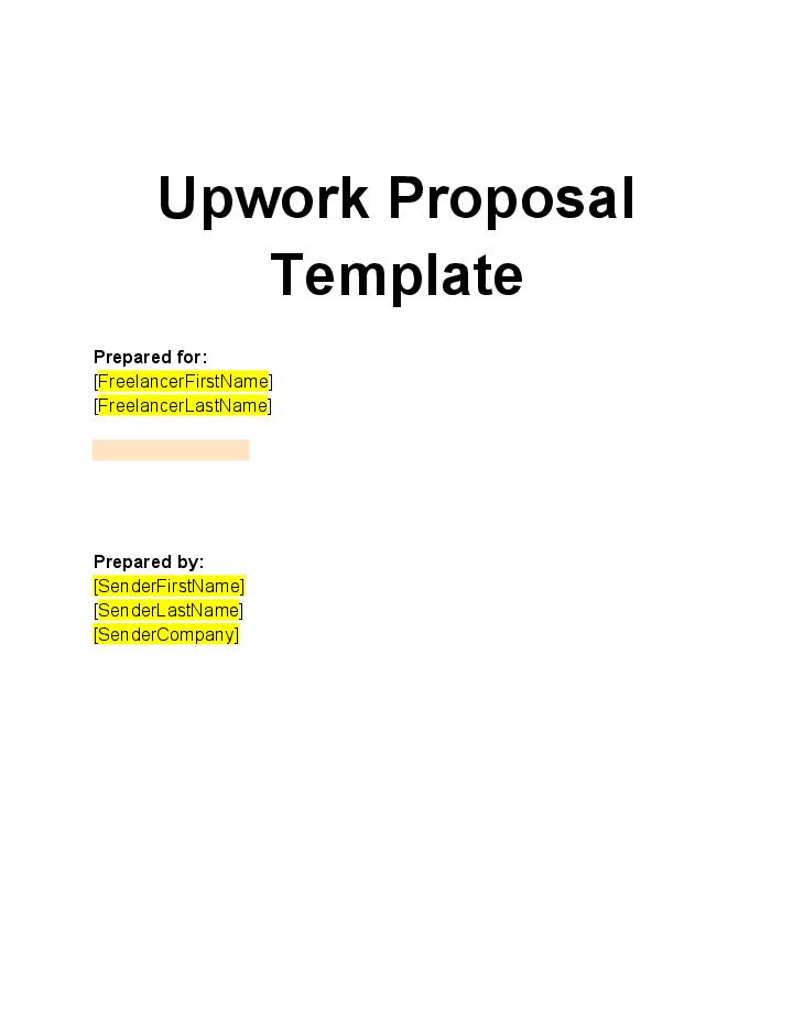 Upwork Proposal 