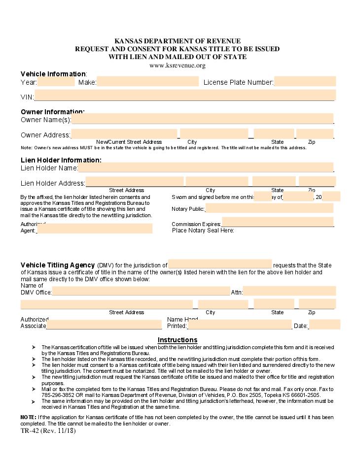 Vehicle Title Application 