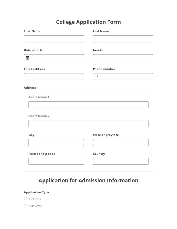 College Application   