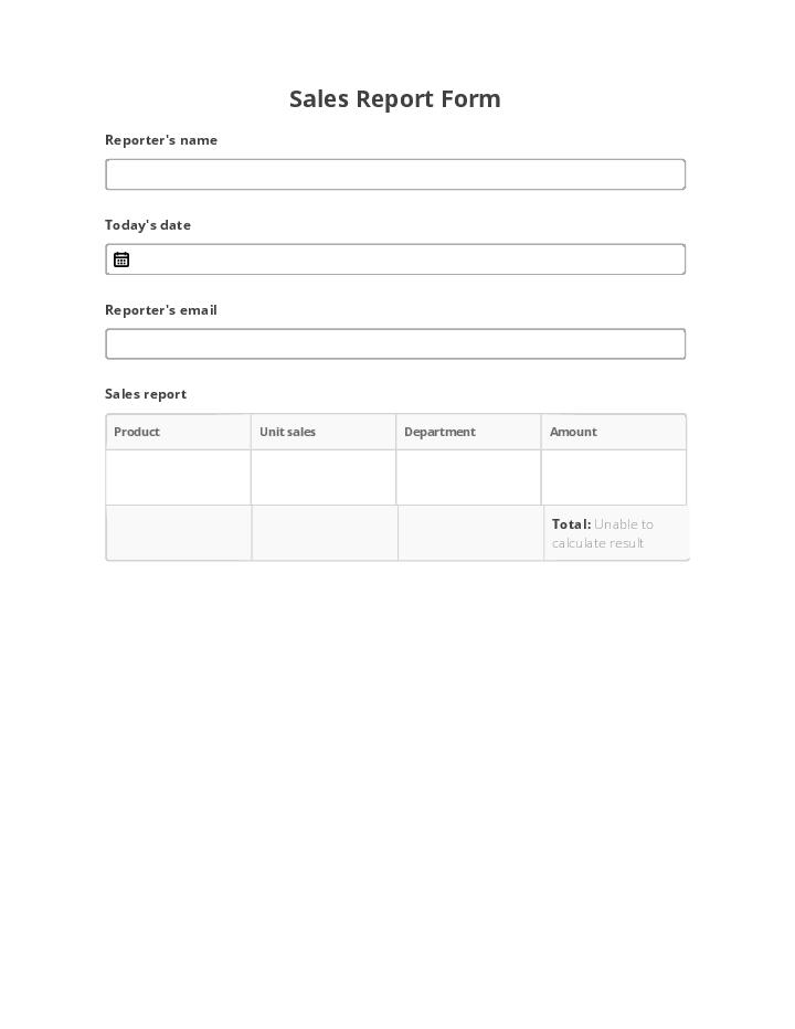Use Google Docs Bot for Automating sales report Template
