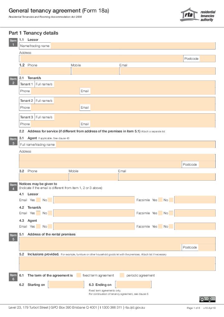 Automate AU RTA Form 18a filling with  template