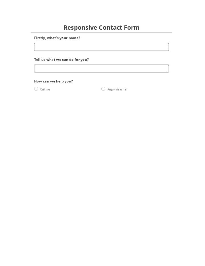Responsive Contact Form 