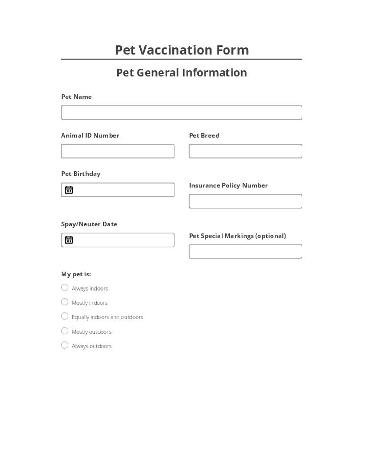 Use Lime Cellular Bot for Automating pet vaccination Template