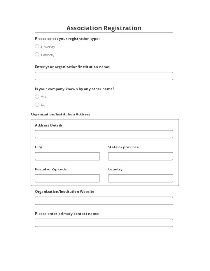 Association Registration 