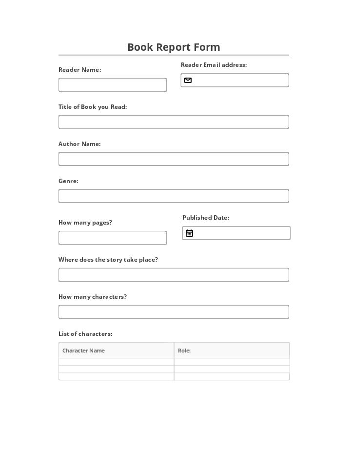 Automate book report Template using Ticket Tailor Bot
