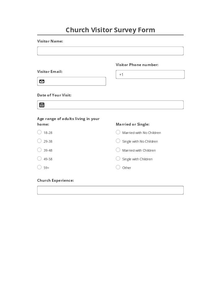 Church Visitor Survey Template