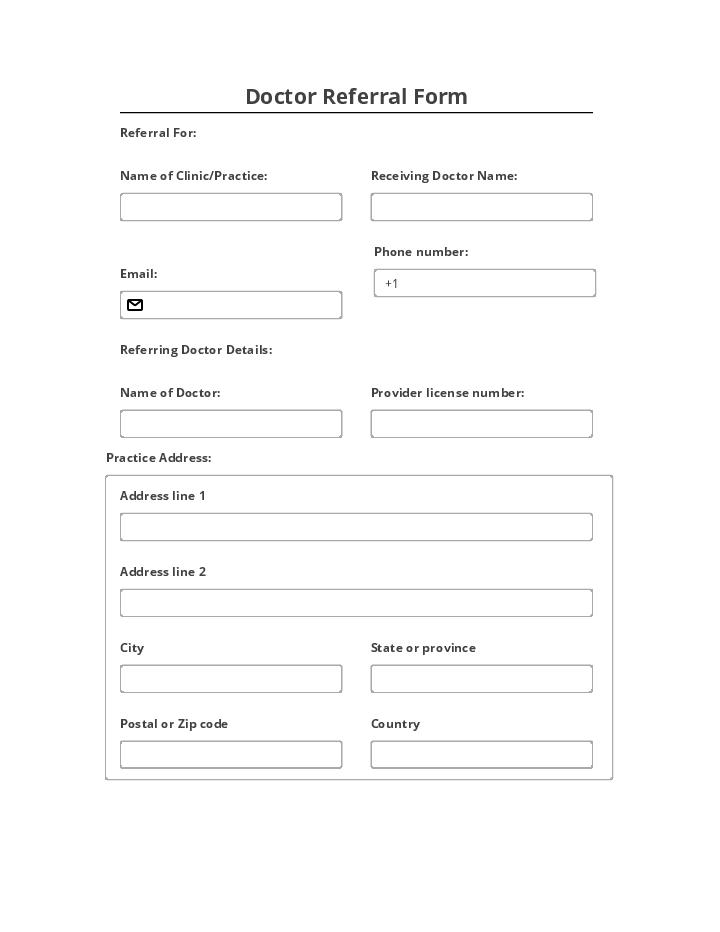 Use Chargify Bot for Automating doctor referral Template