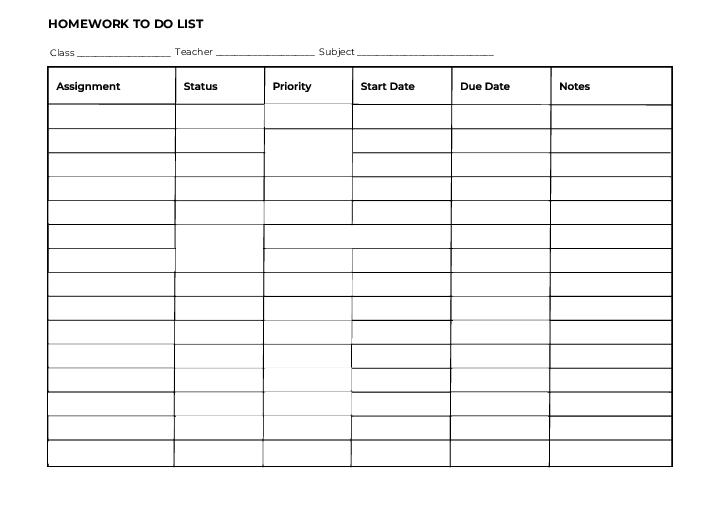 Automate homework checklist Template using Payhere Bot