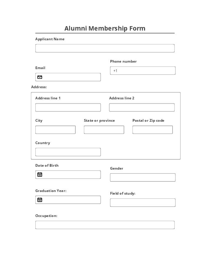 Use Textline Bot for Automating alumni membership Template